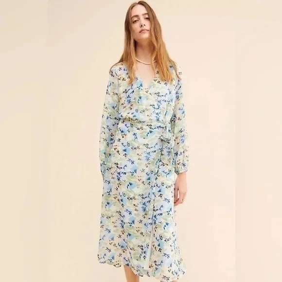 Anthropologie | Ichi Adiline Wrap Dress Various Sizes Available - Picture 1 of 8